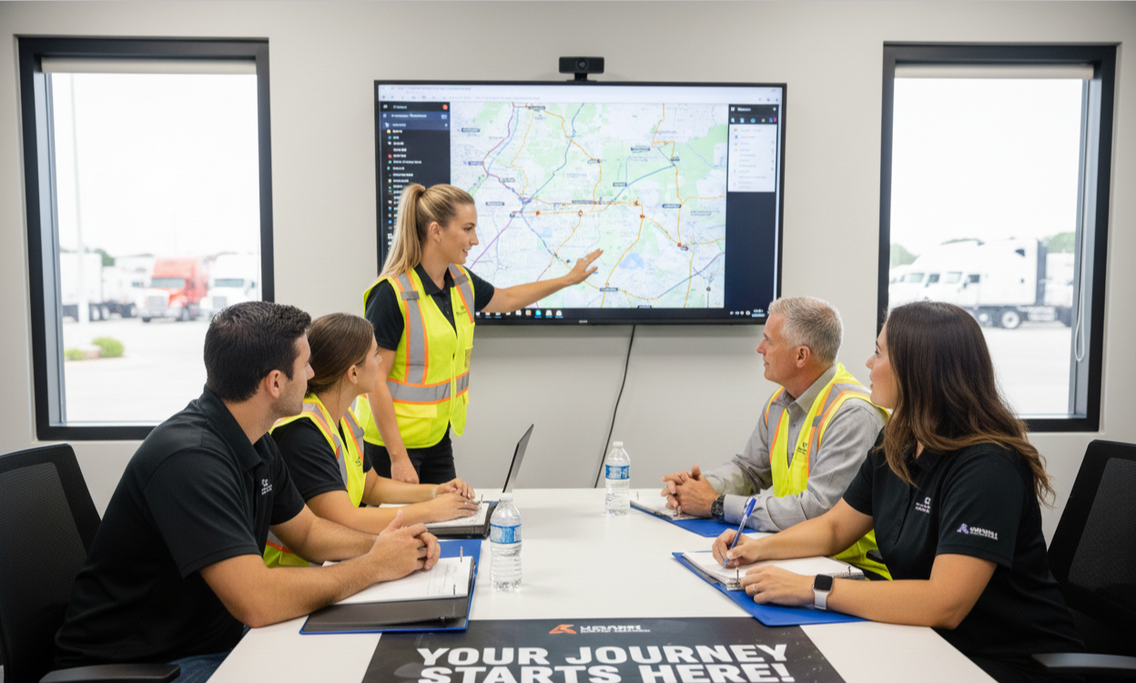 Professional truck driver